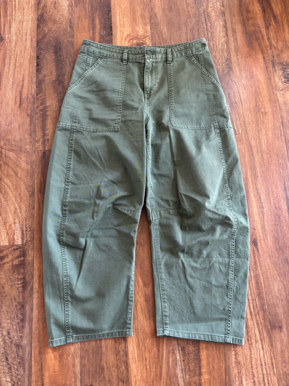 GAP Army Green Barrel Cargo Pants